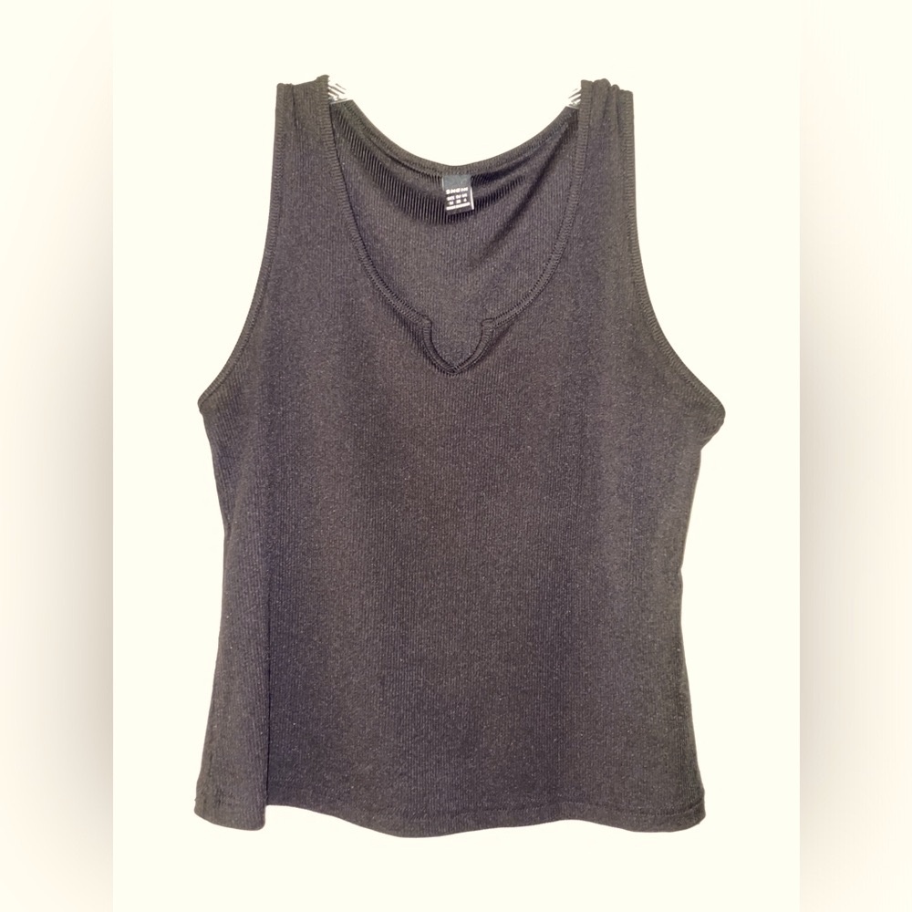 SHEIN Black Fitted Sleeveless Tank Top